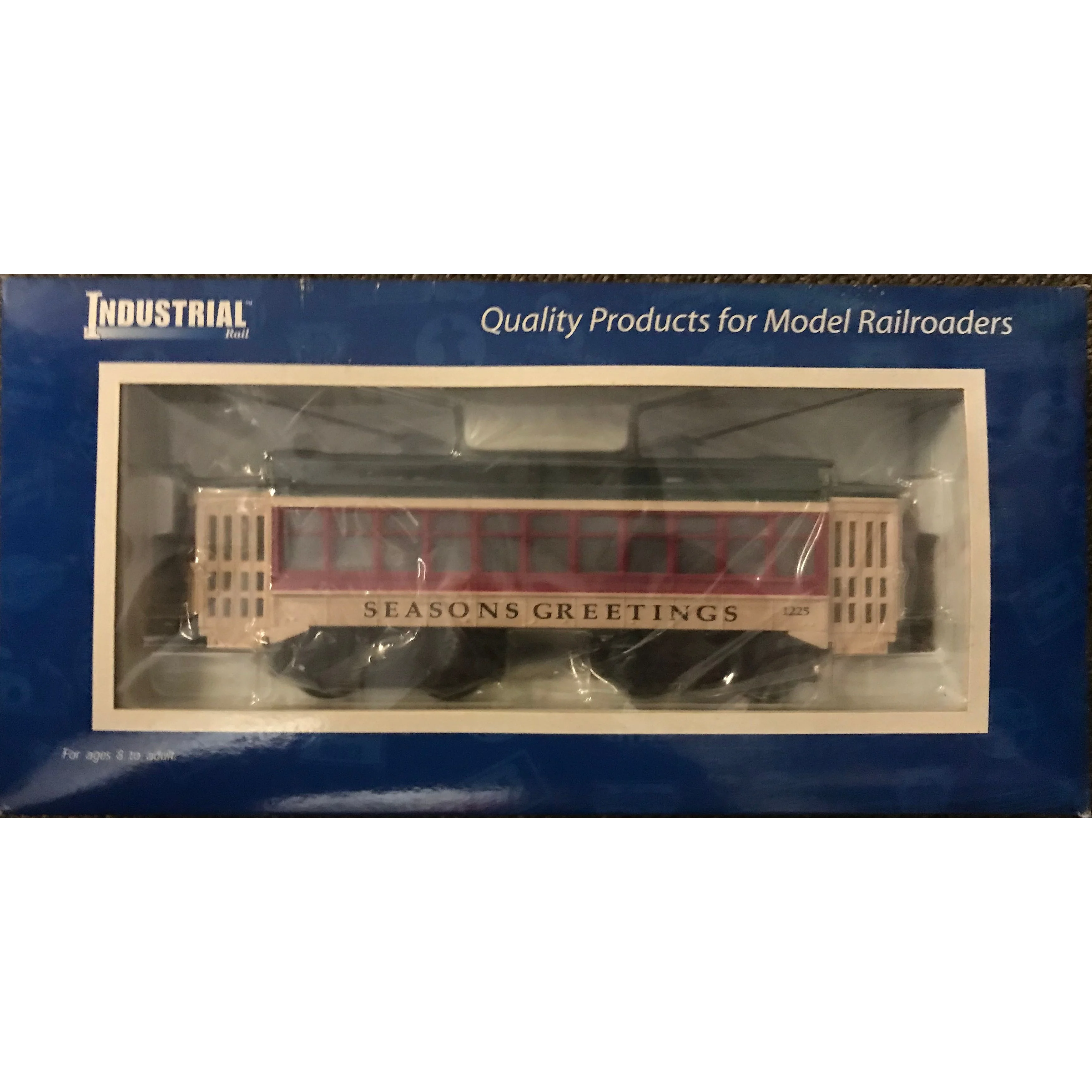 Industrial IDM 14001 O / O27 Gauge Holiday Trolley Seasons Greetings Reverses #1225 — photo 6
